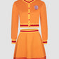 Knitted Cardigan + Plaid Vest + Skirt Three Piece Set