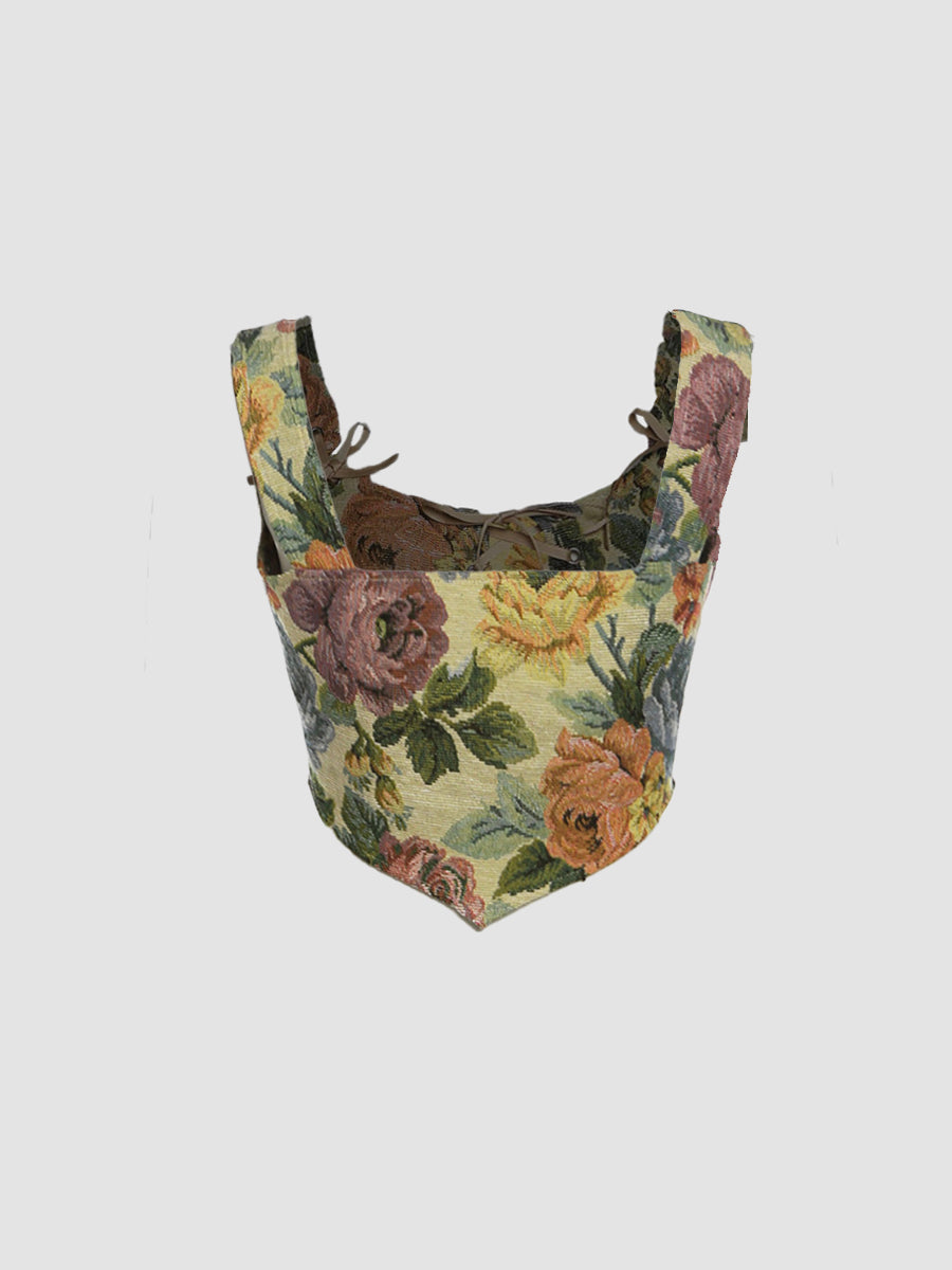 Strap Printed Tank Cami Top