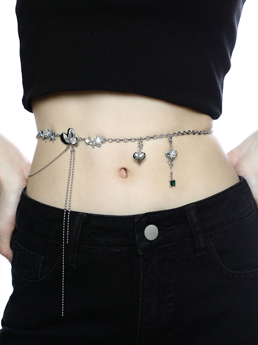 Irregular Love Pendant Waist Chain