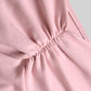 Pink Knit Pleated Dress