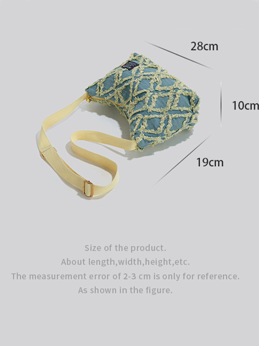 Geometric Tricolor Multifunctional Bag