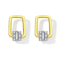 Square Diamond Shiny Earrings