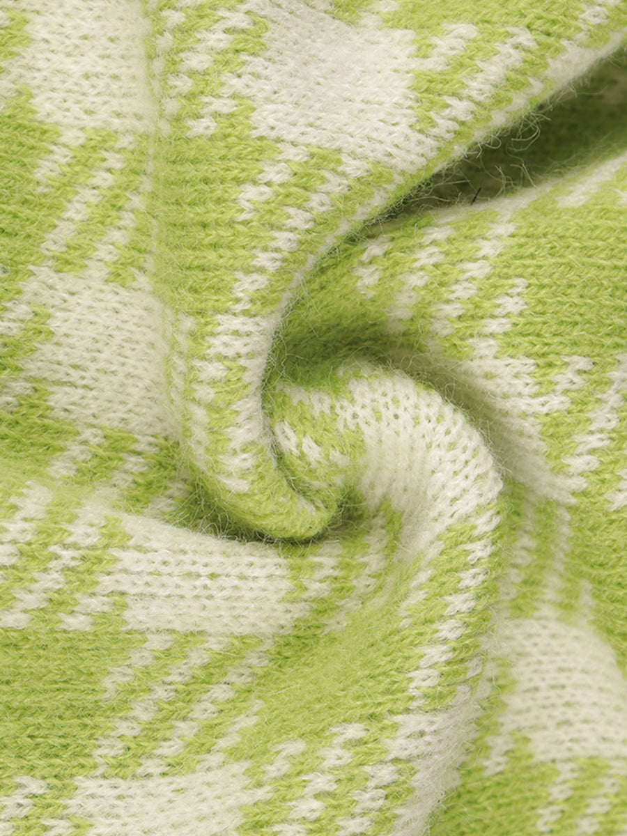 Plaid Floral Button Top