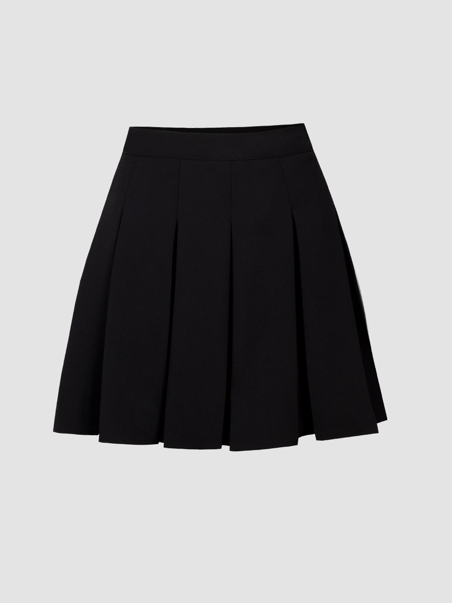 Blouse Blazer & Pleated Skirt Set