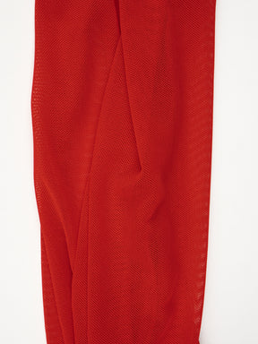 Red Stretchy Camisole Top + Long Skirt with Sleeve Covers