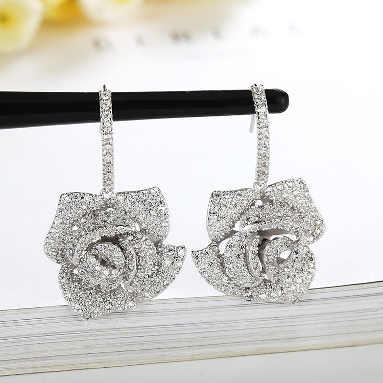 Rose Crystal Earrings