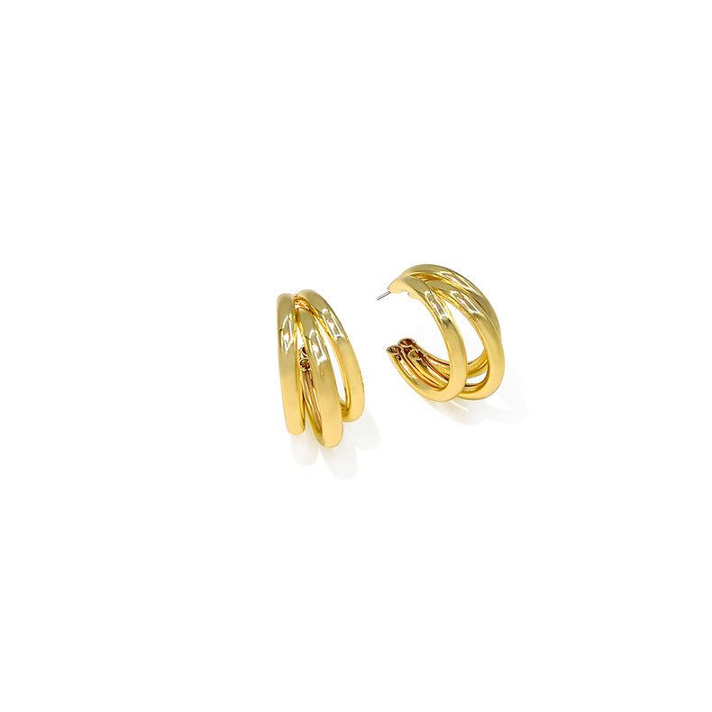 C-shaped Half Circle Earrings