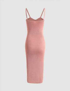 Pink Bodycon Corset Dress