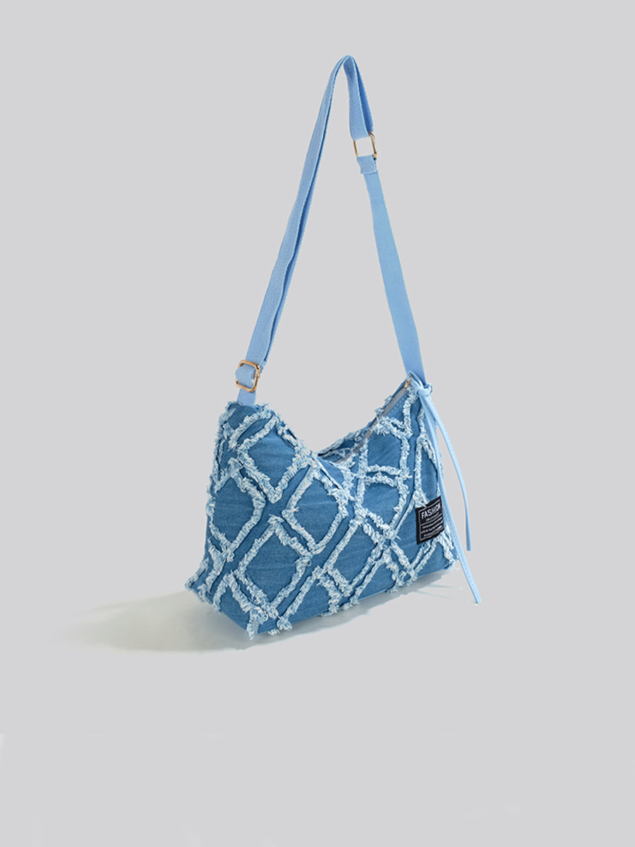 Geometric Tricolor Multifunctional Bag