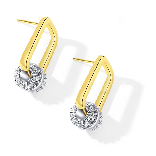 Square Diamond Shiny Earrings