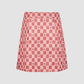 Plaid Heart Top & Skirt Set