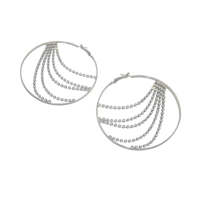 Tassel Circle Earrings