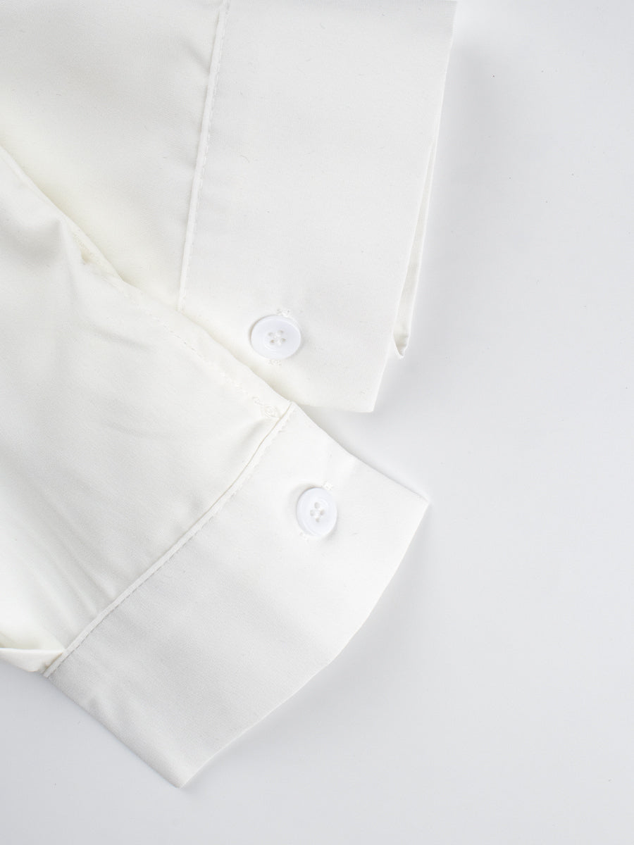 White Shirt + Plaid Vest + Skirt Three Piece Set