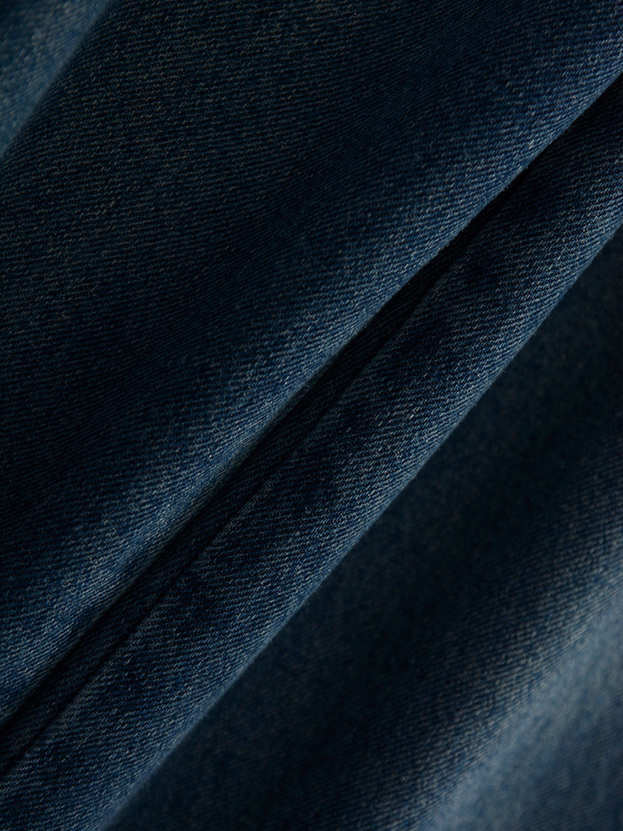 Drawstring Straight Leg Jeans