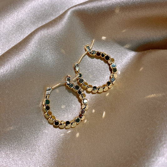 Metal Round Earrings