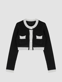 Knitted Cardigan Blouse