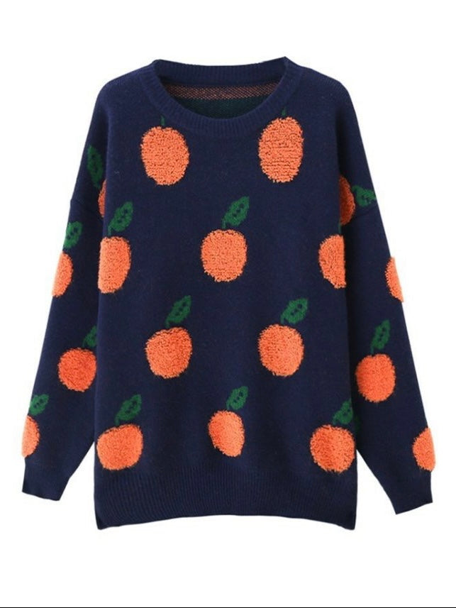 Orange Pattern Sweater