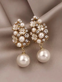 Flower Pearl Earrings