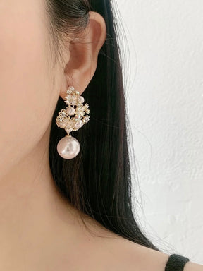 Flower Pearl Earrings