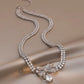 Silver Bow Necklace alloy
