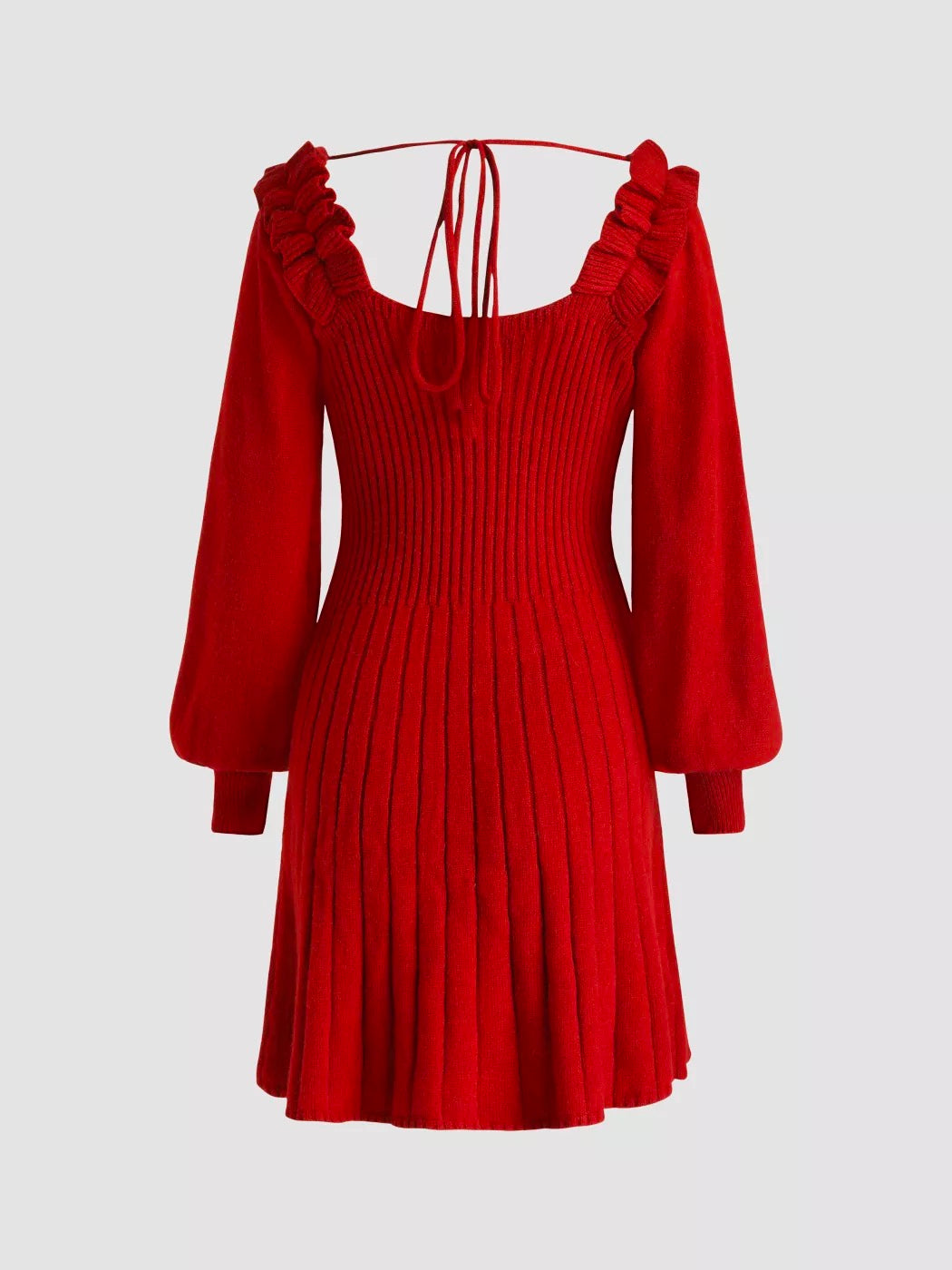 Red Knitted Dress