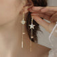 Star and Moon Tassel Earrings