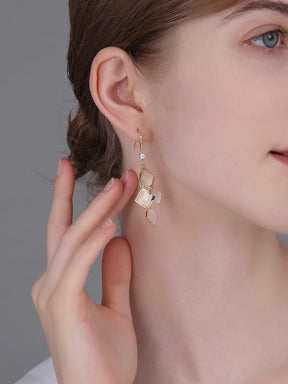 Diamond Opal Earrings