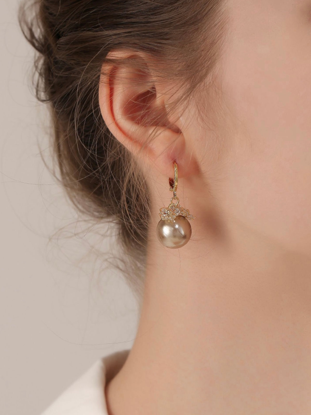 Freshwater Pearl Flowers Earrings