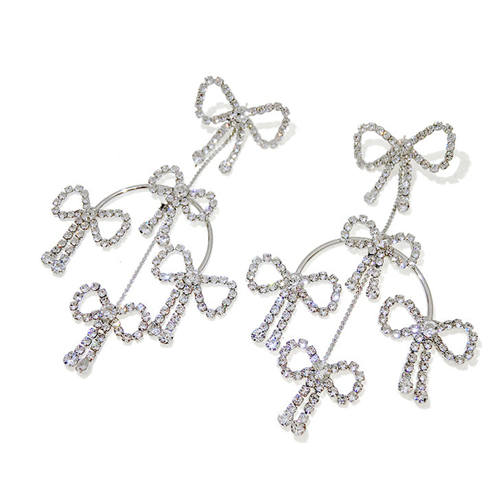 Long Multi-bow Earrings