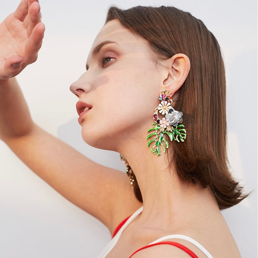 Bouquet Leaf Earrings