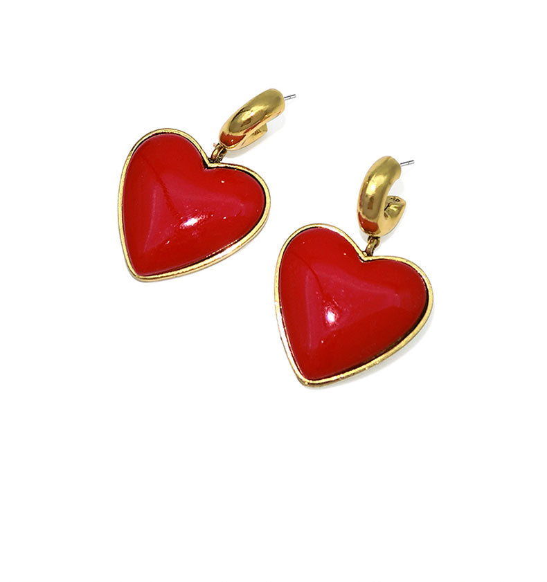 Simple Heart Earrings