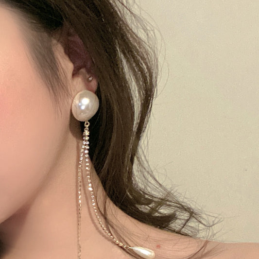 Pearl Tassel Earrings