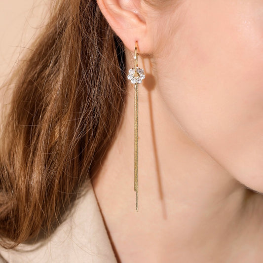 Floral Tassel Earrings
