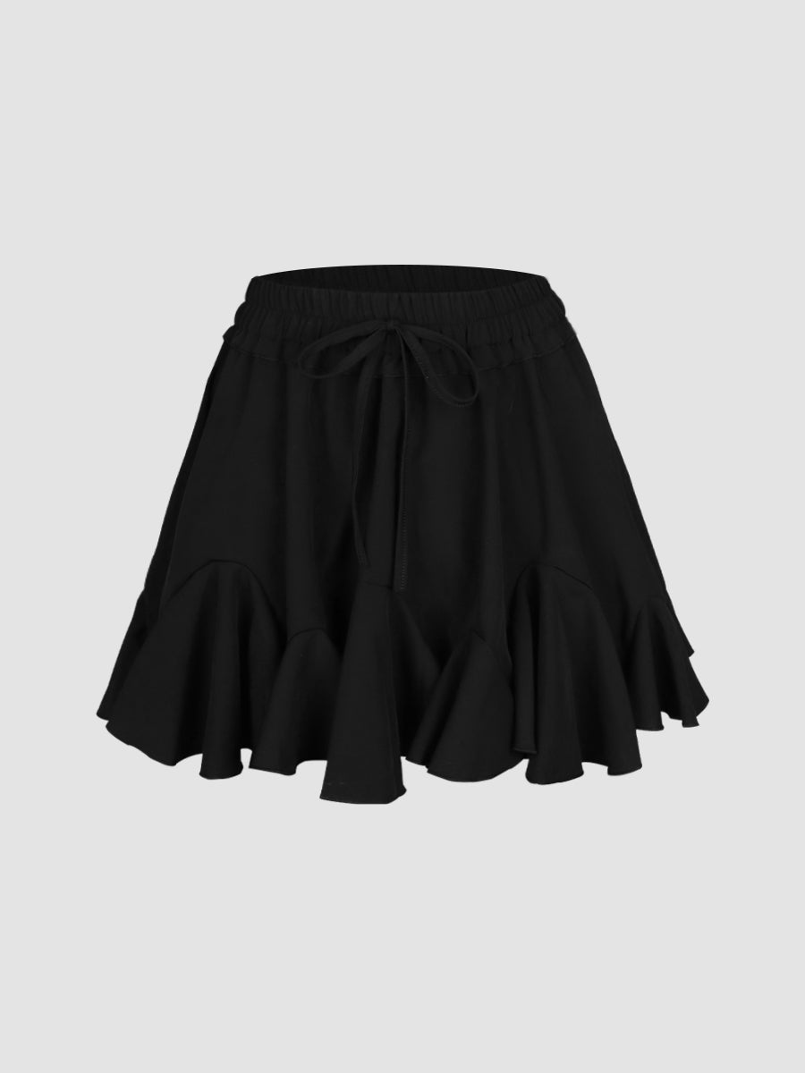 Wave Pleated Skirt